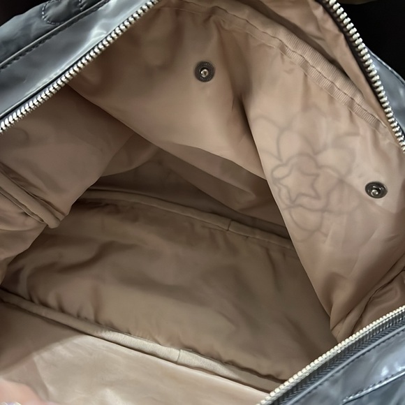 STELLA MCCARTNEY LE SPORTSAC Quilted Grey Nylon Weekend Bag - Picture 9 of 9